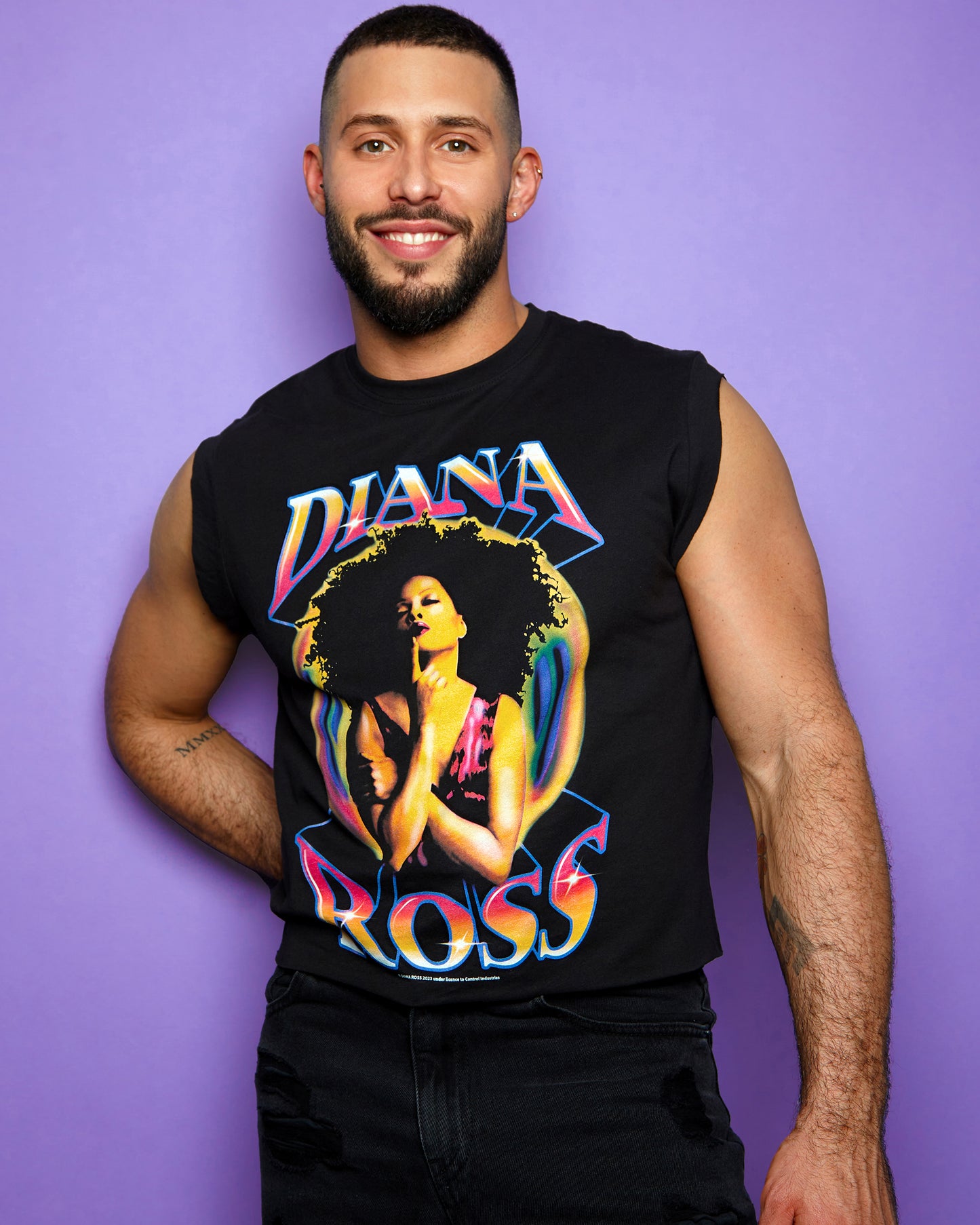 Official Diana Ross 80's tshirt - black