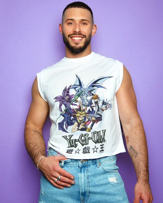 Official Yu-Gi-Oh! low crop/Tshirt crop - white