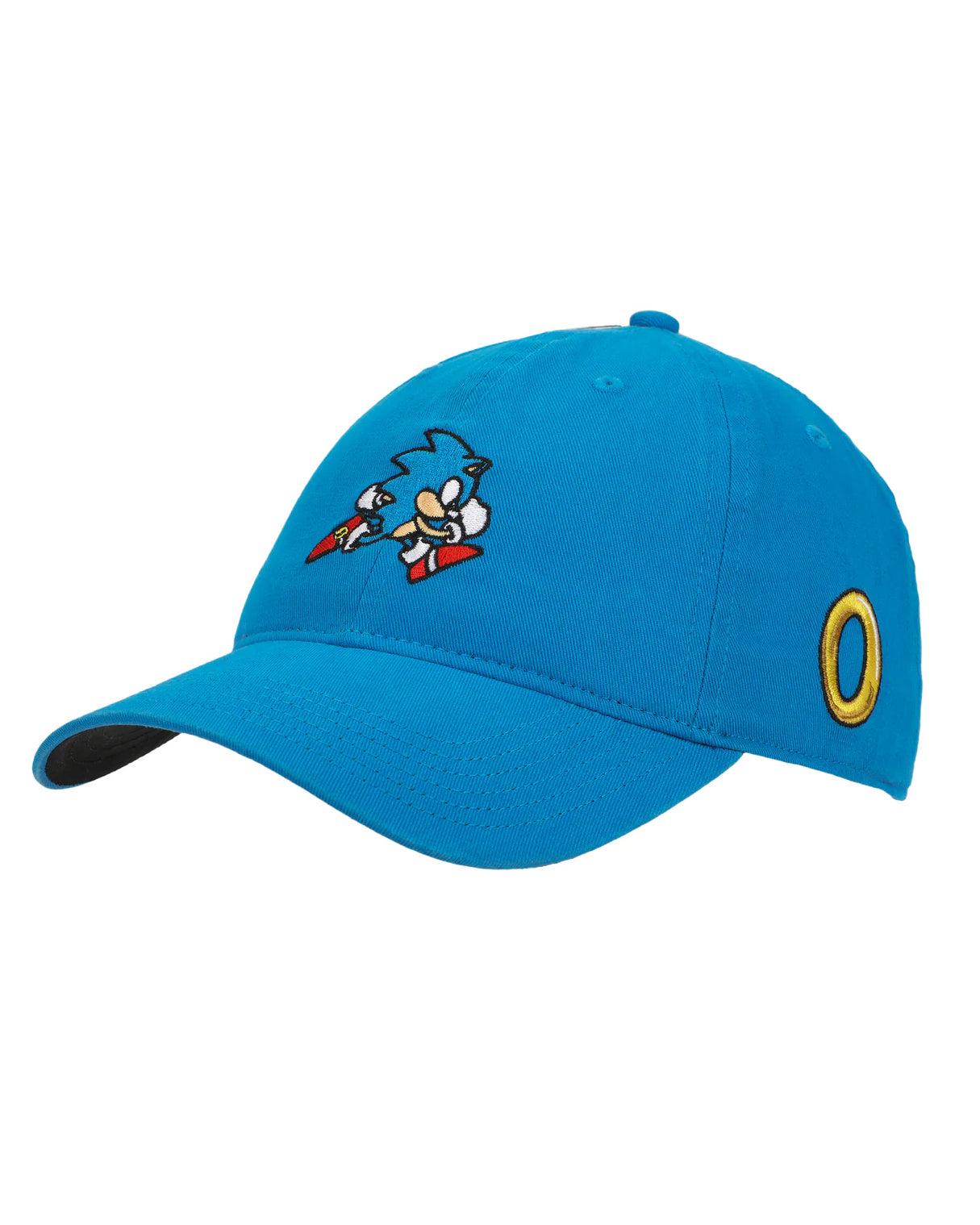 Official Sonic The Hedgehog Heavy Cotton Wash Adult Adjustable Slide Blue Cap