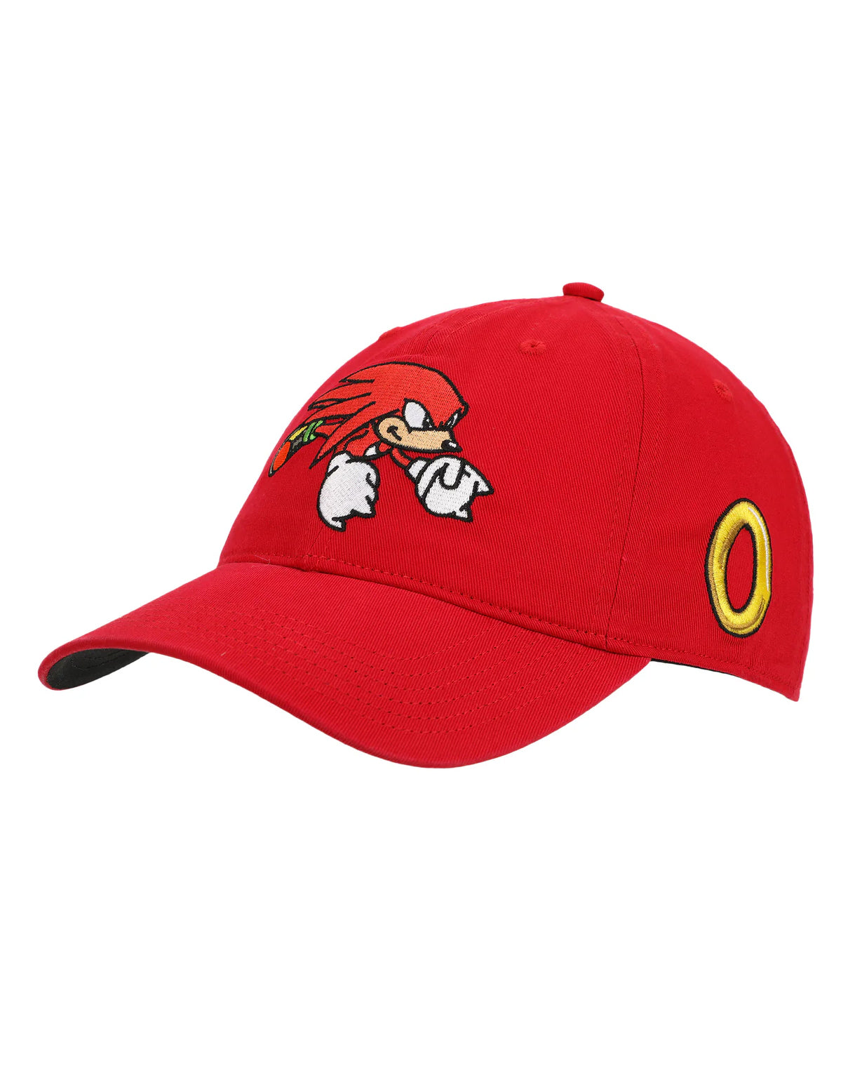 Official Sonic Knuckles Heavy Cotton Wash Adult Adjustable Slide Red Cap