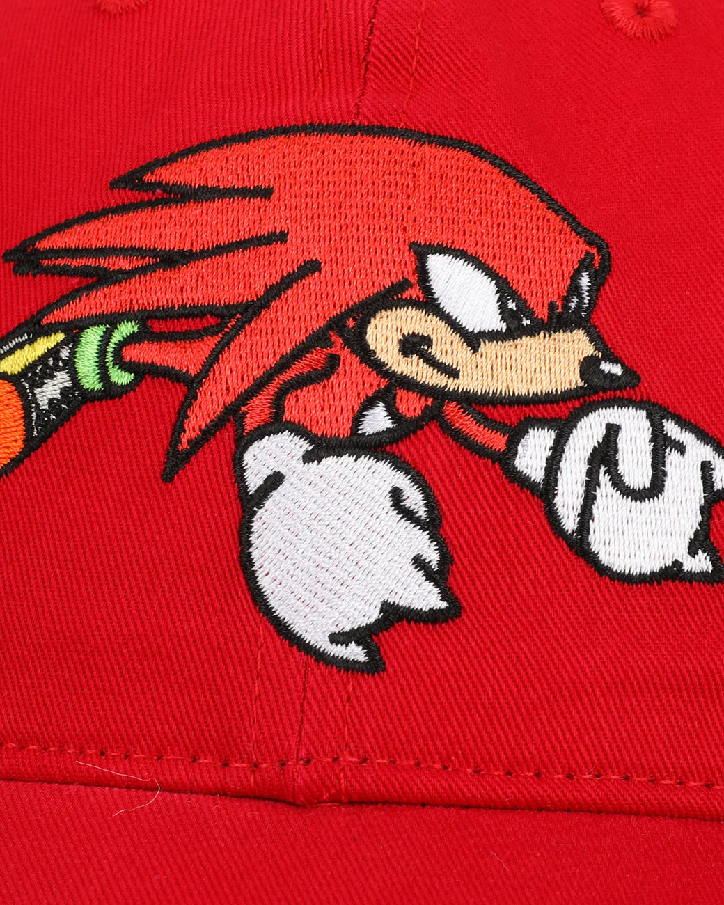 Official Sonic Knuckles Heavy Cotton Wash Adult Adjustable Slide Red Cap