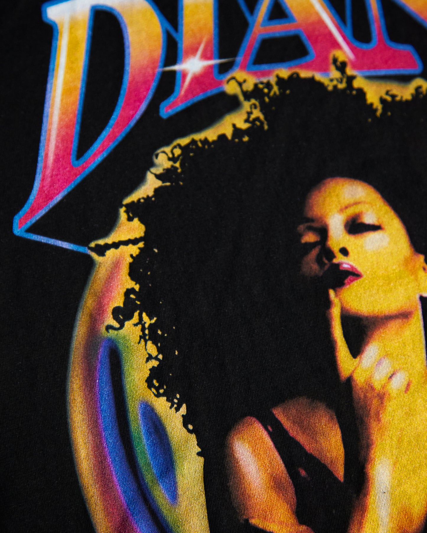 Official Diana Ross 80's tshirt - black