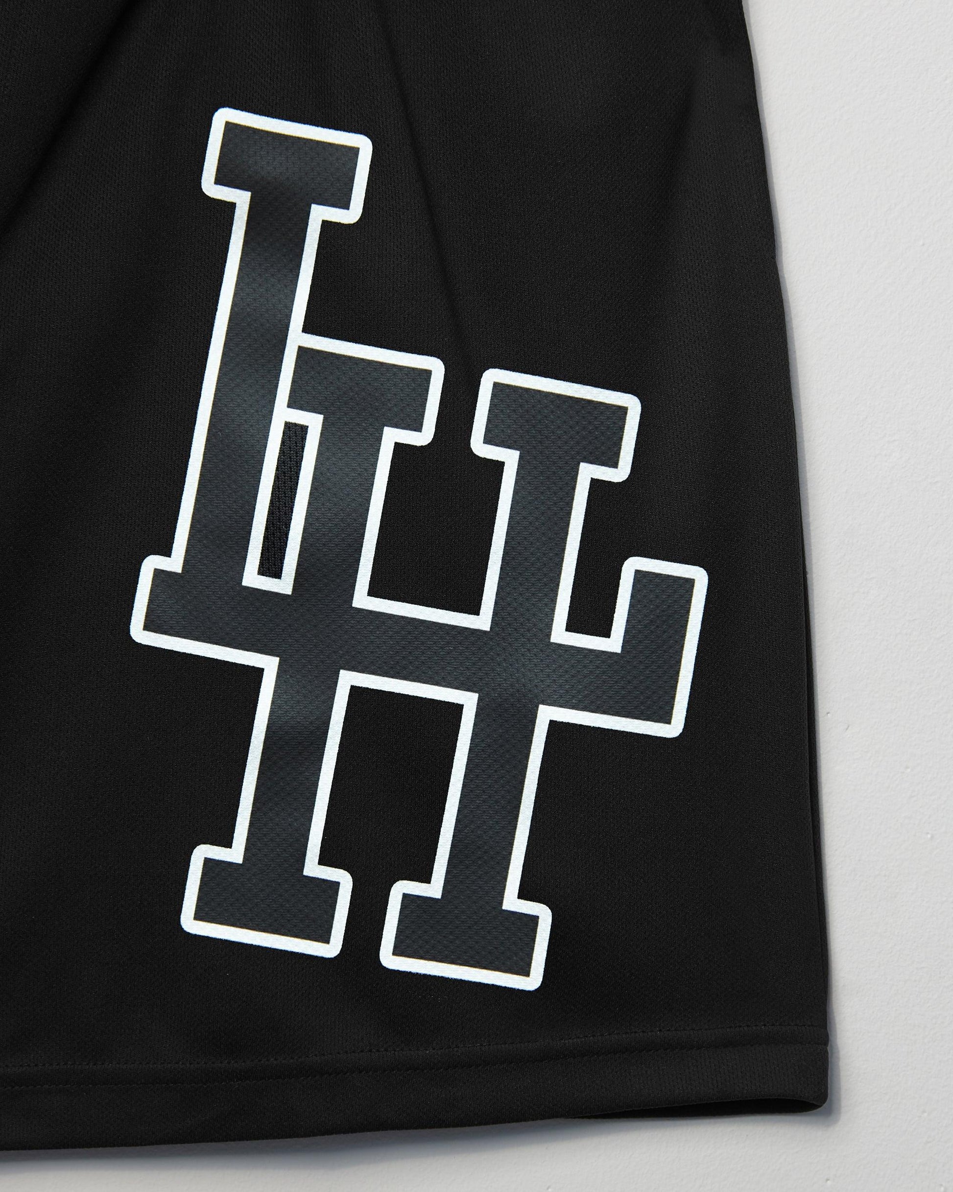 Sporty unicorn, black - basket ball shorts - HOMOLONDON