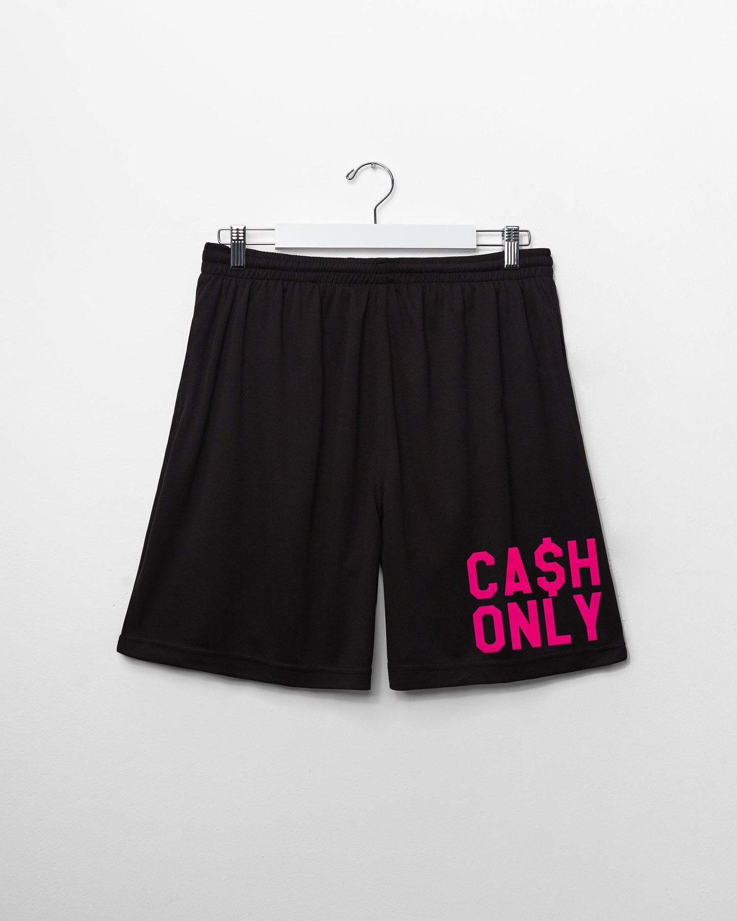 Double Pack - Cash only florescent pink - Black tank and basketball shorts - Full outfit.