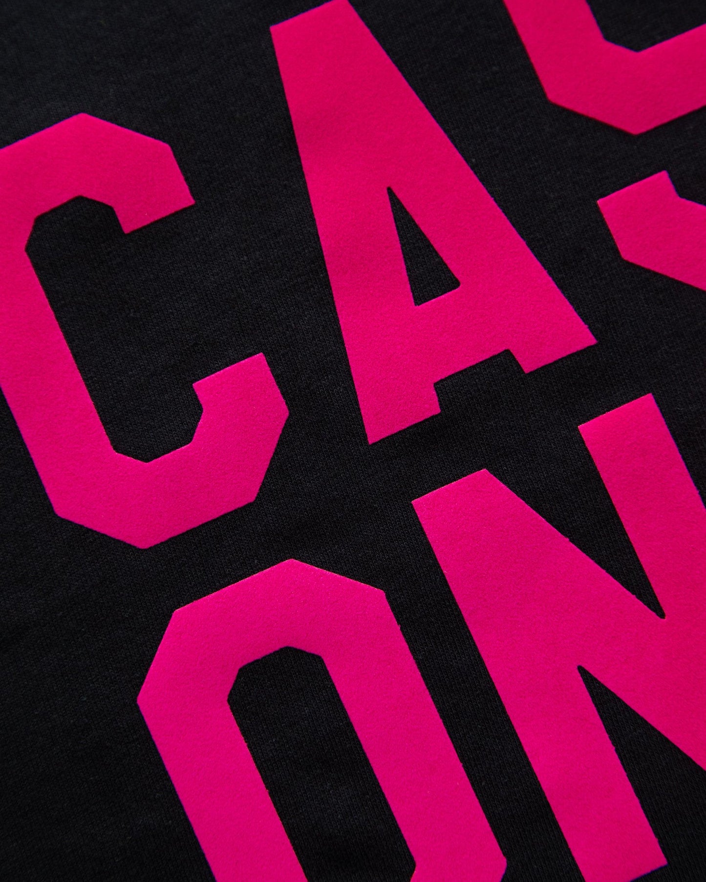 Cash Only fluorescent pink on black - tank top