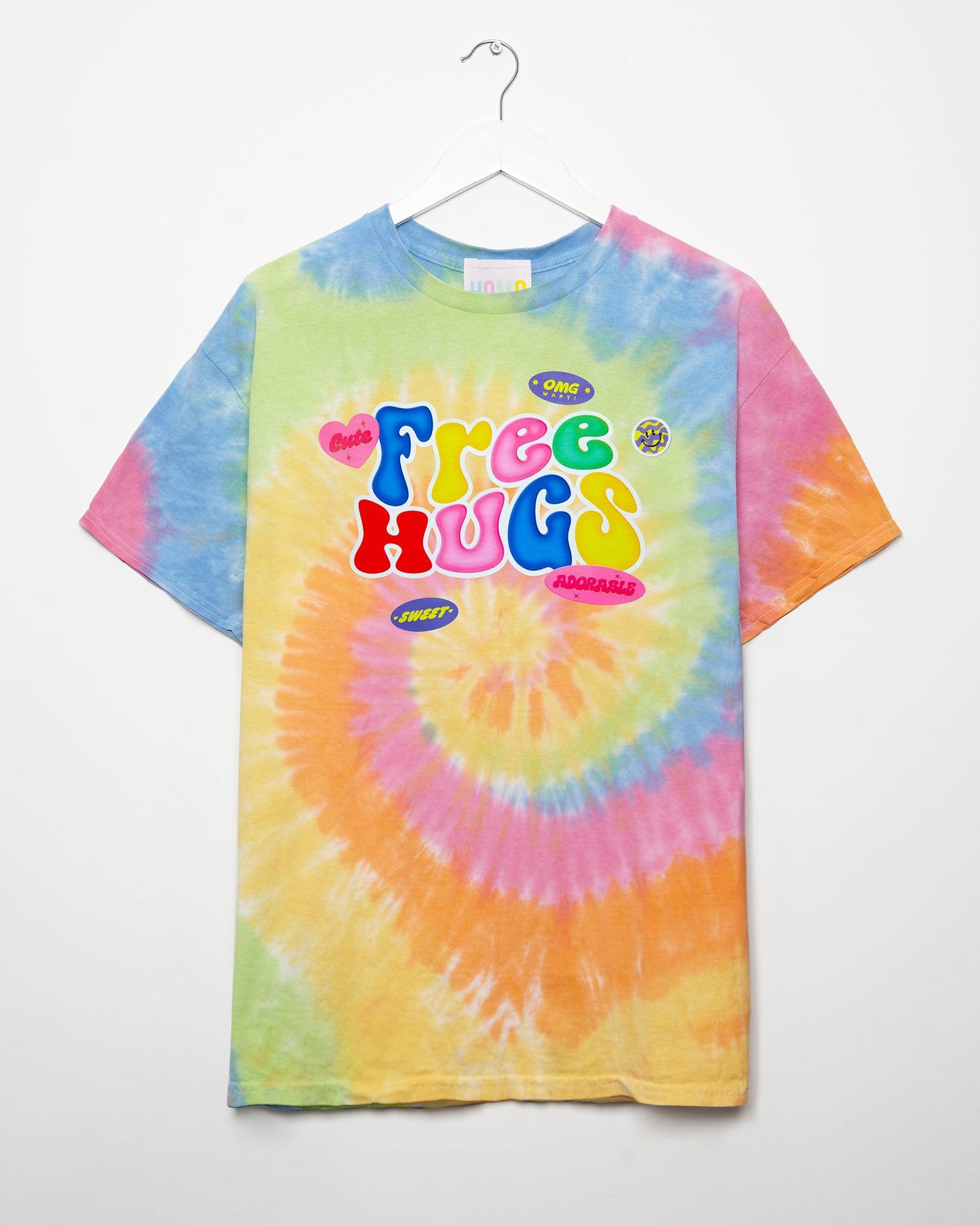 Free Hugs - tie dye tshirt