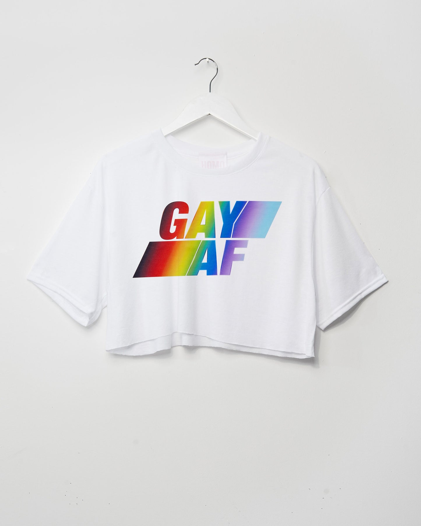 XL - Gay AF on white - crop