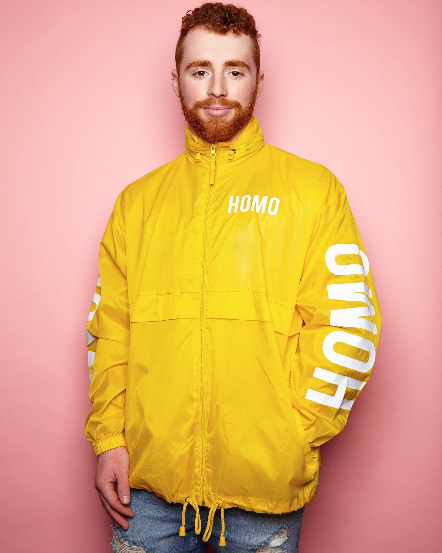 HOMO yellow - windbreaker jacket - HOMOLONDON