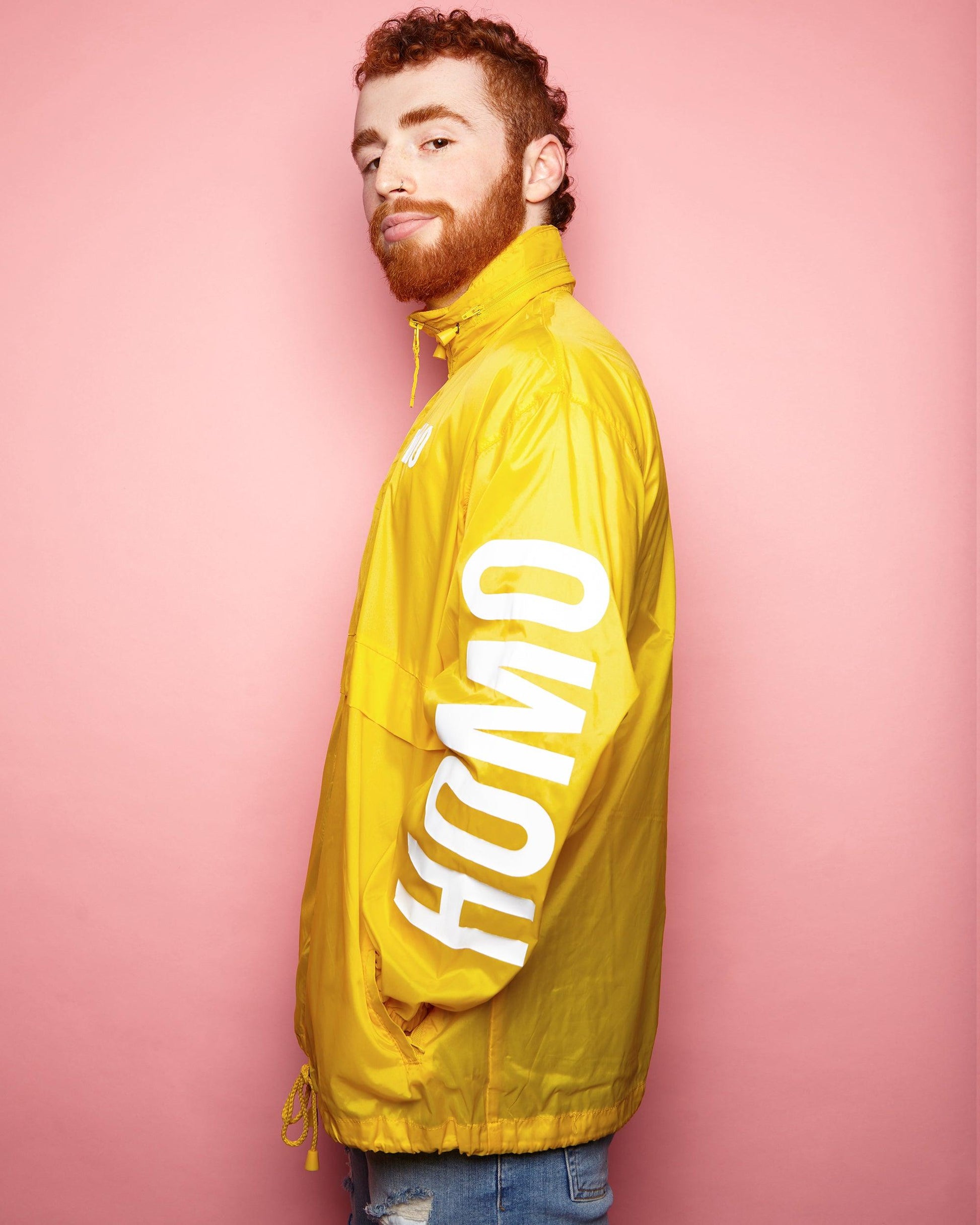 HOMO yellow - windbreaker jacket - HOMOLONDON