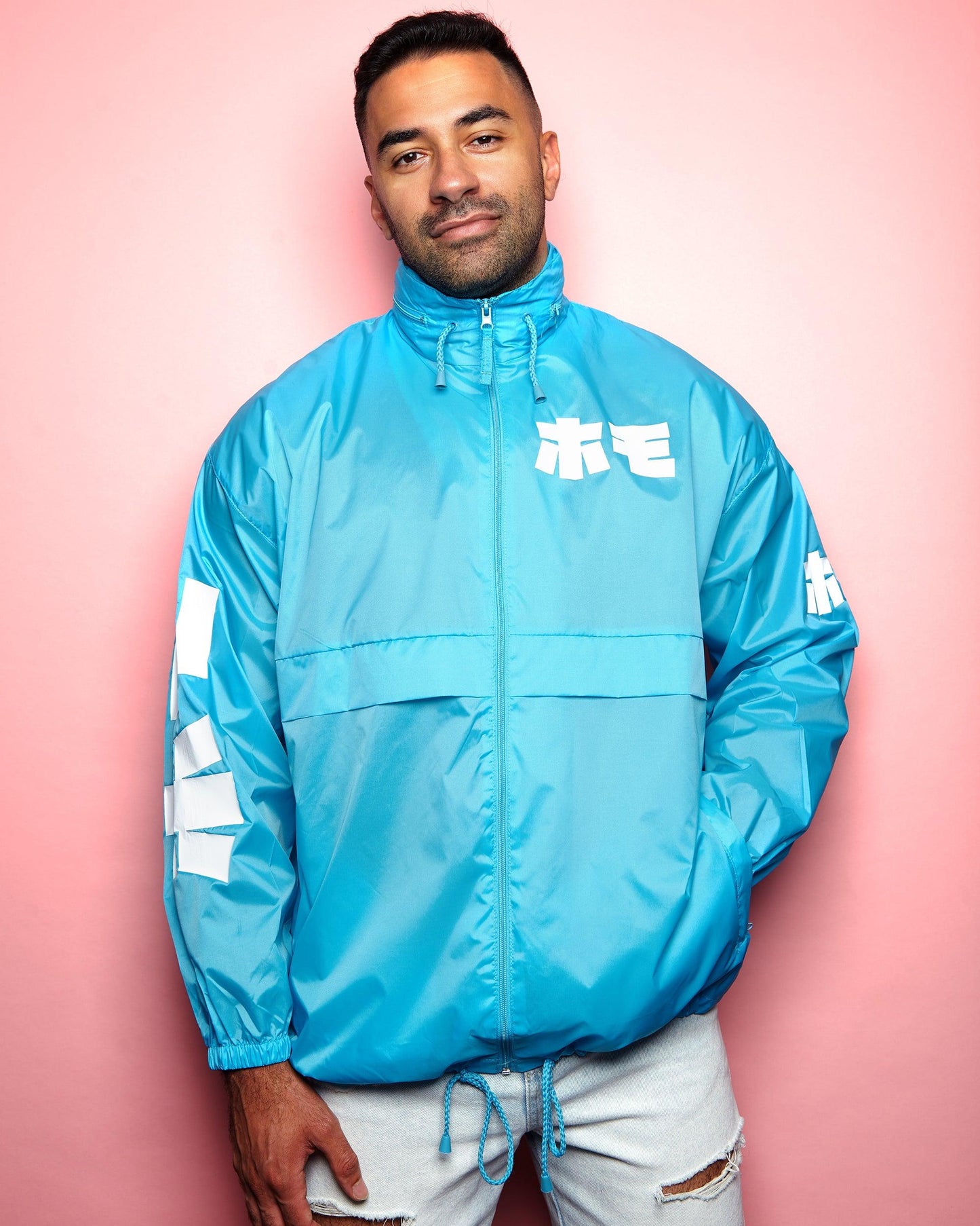 Japanese HOMO Atoll Blue- windbreaker jacket