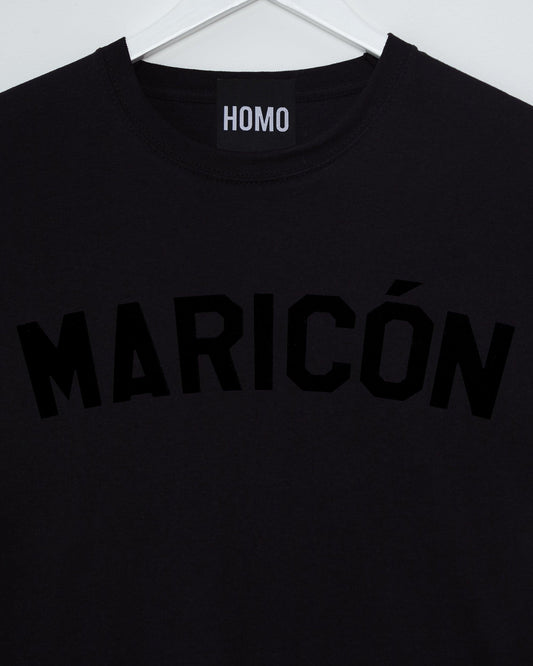 Black flock maricón - black tshirt