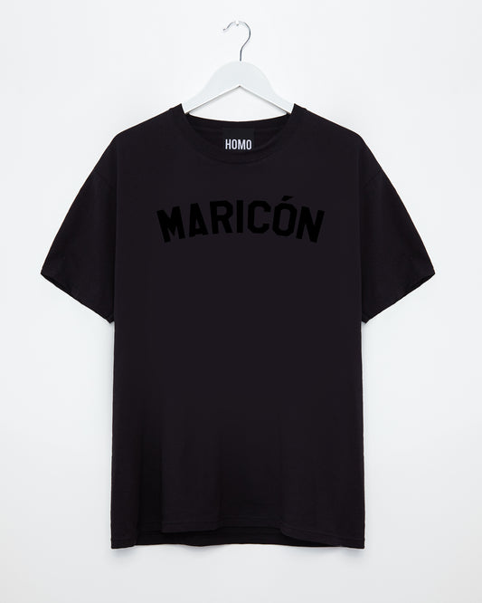Black flock maricón - black tshirt