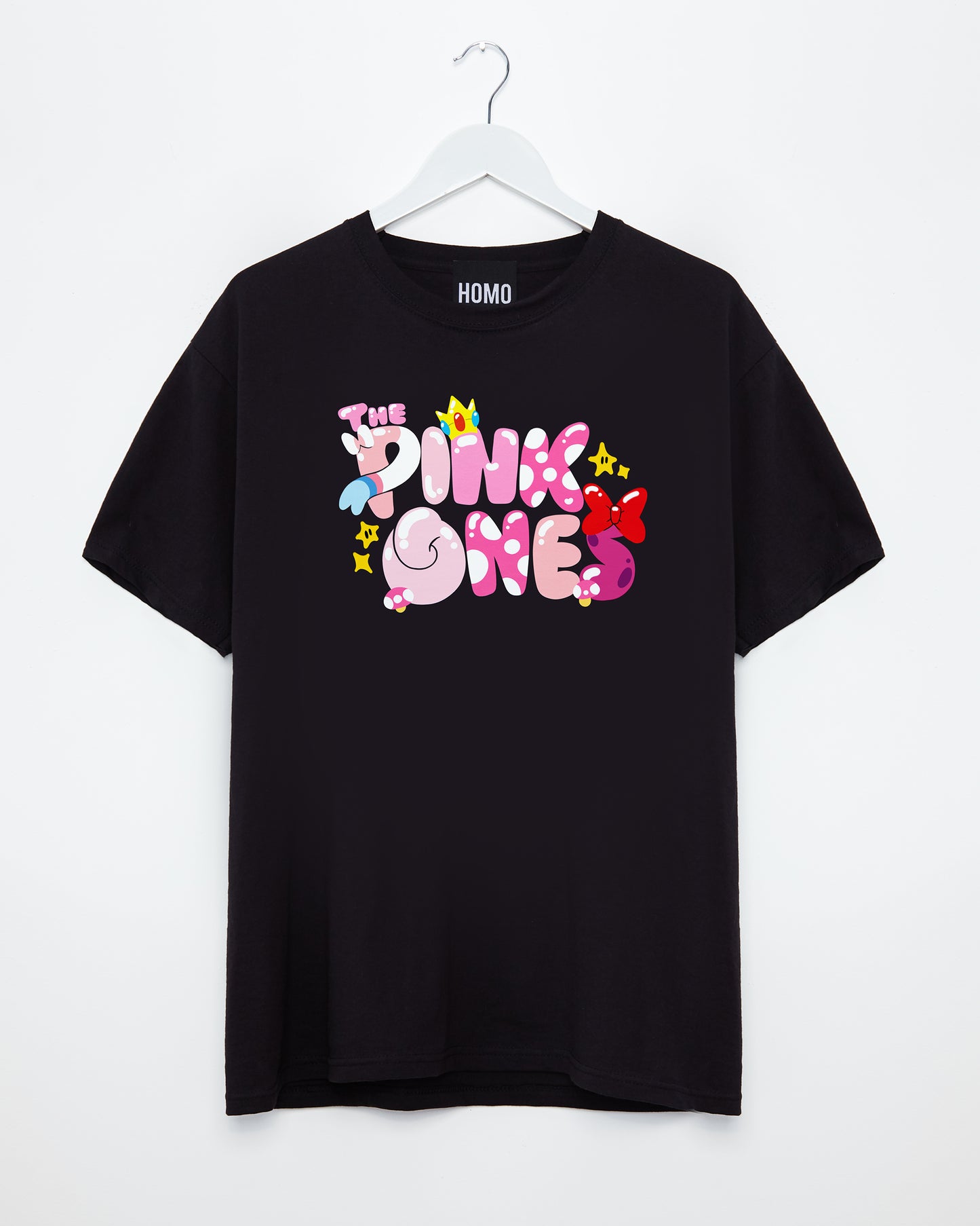 Gaymer: The pink ones! tshirt - black