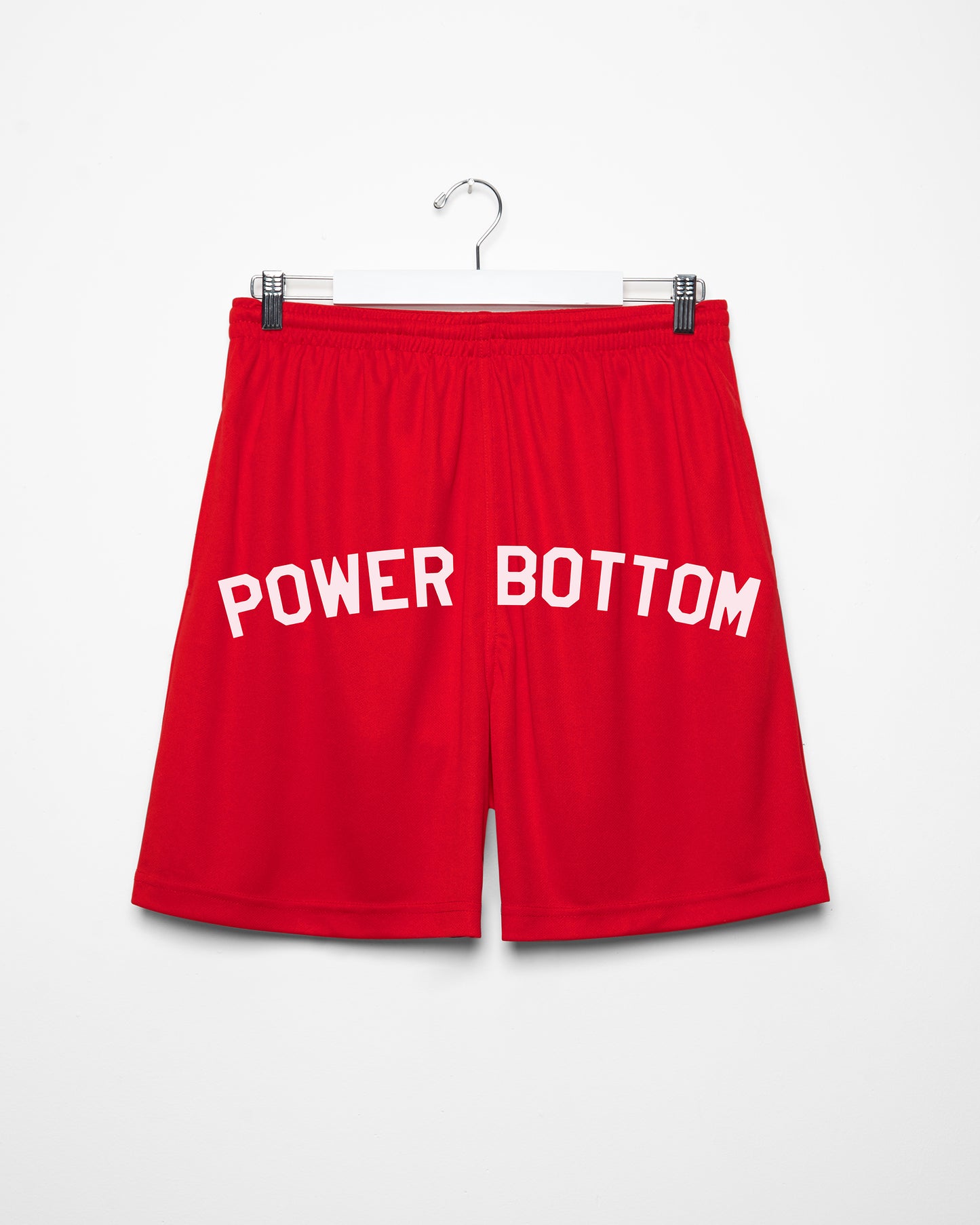 Power Bottom - red basketball shorts