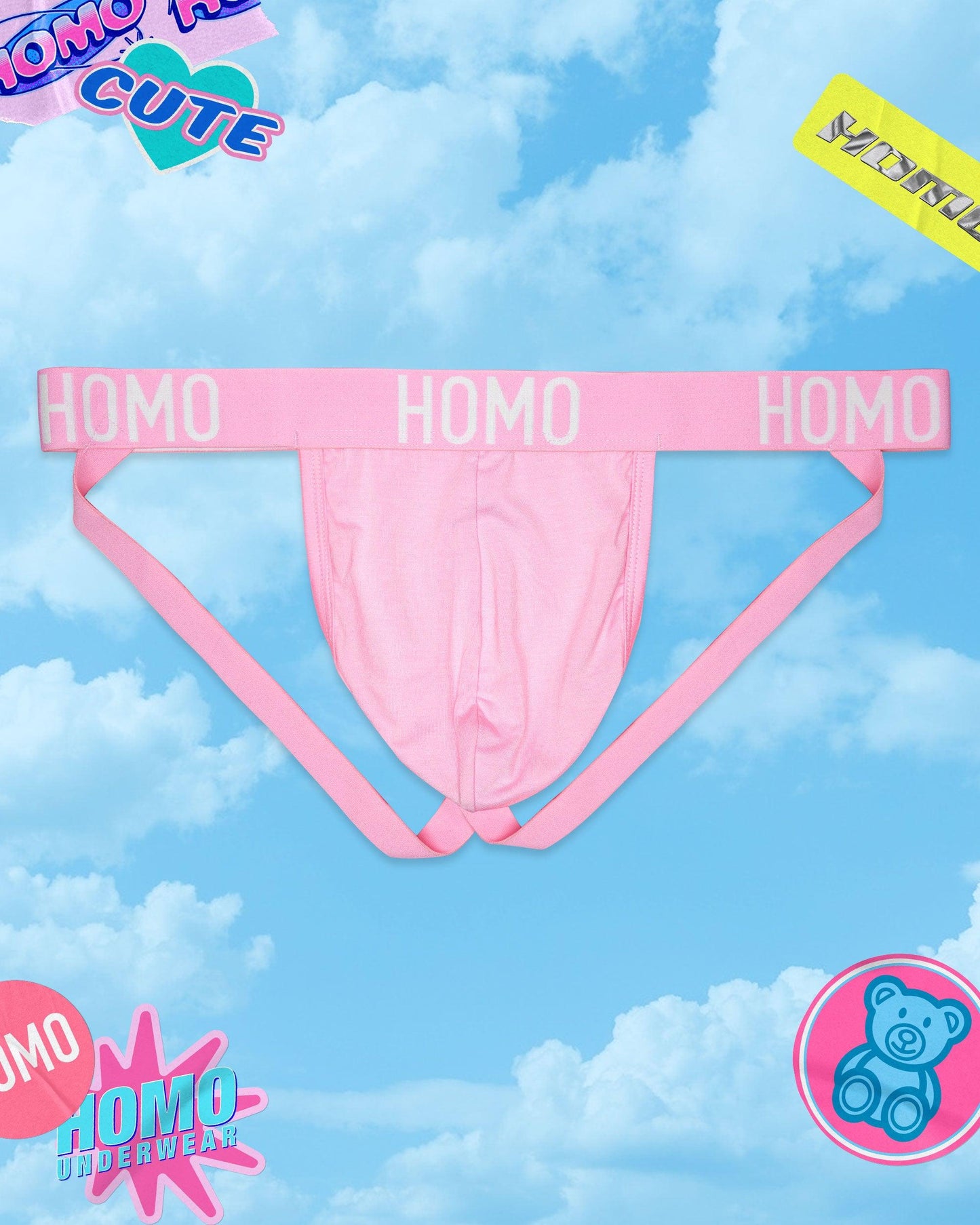 HOMO classic jock - pink. - HOMOLONDON