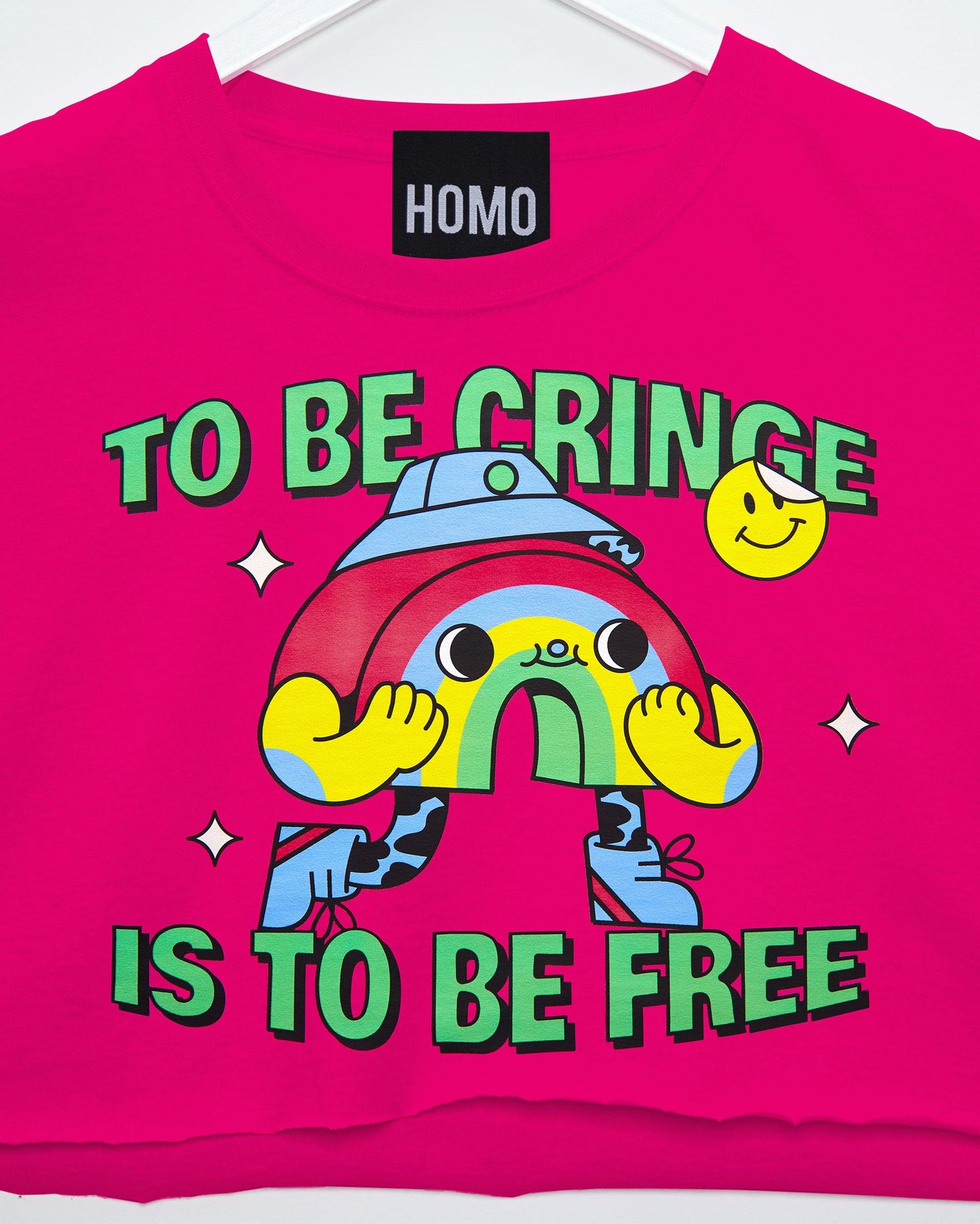 To be cringe is to be free - fuchsia crop - HOMOLONDON