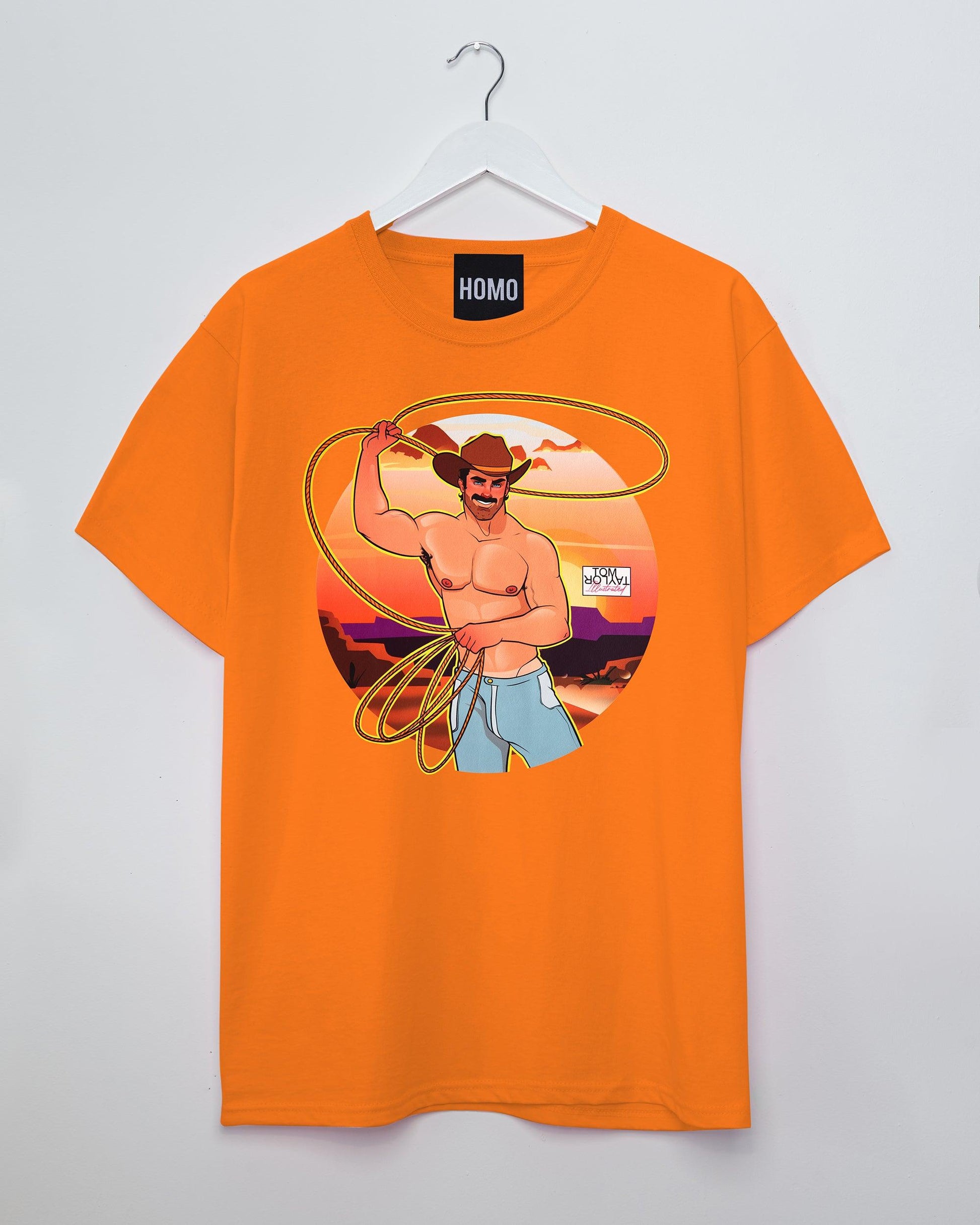 The Cooper - orange tshirt - HOMOLONDON