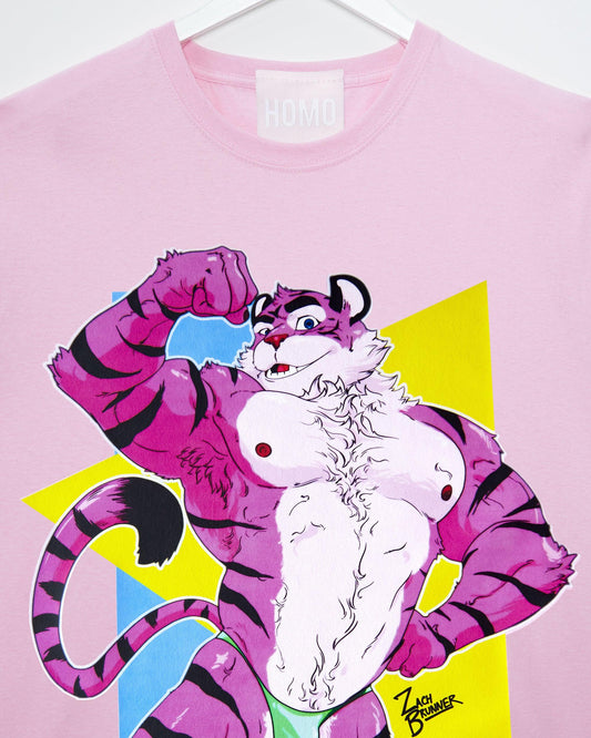 Rocky the tiger, always the life of the party - tee - HOMOLONDON