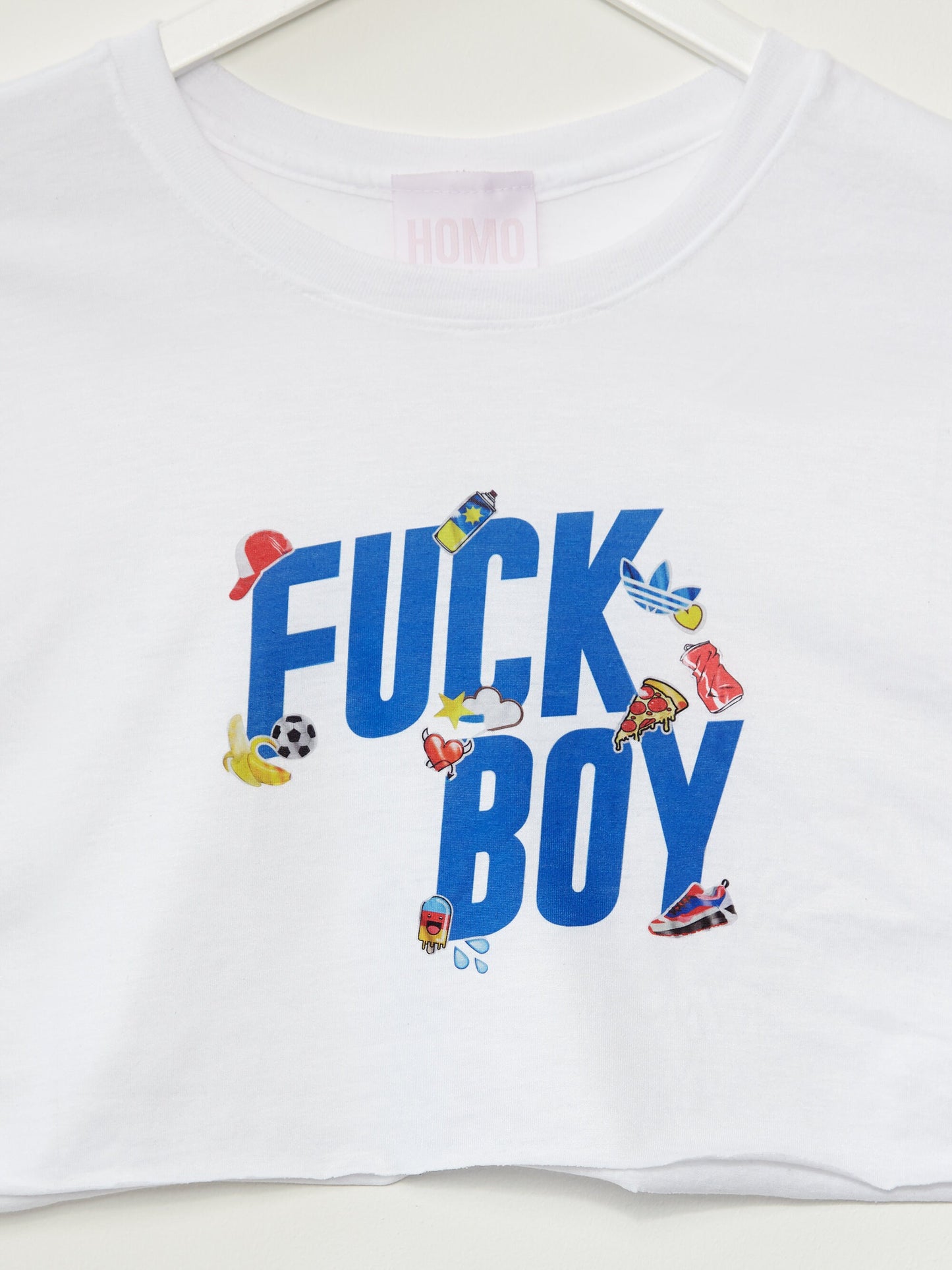 Fuck boy - Crop Top - Blue