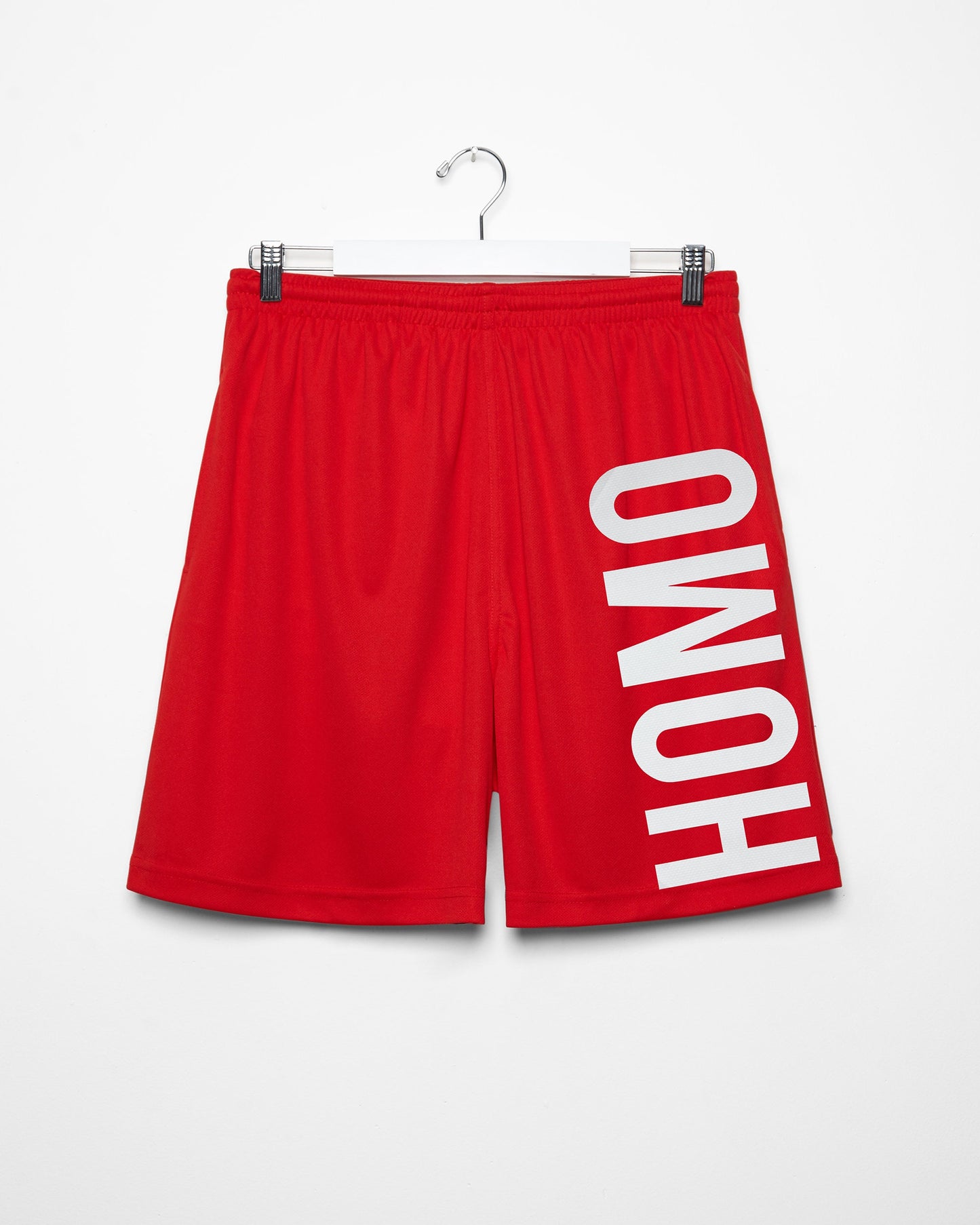 Large HOMO Logo Shorts - White/Red